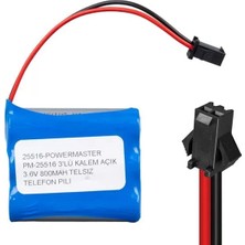 Renas Store Powermaster PM-25516 3'lü Aa Kalem Açık 3.6 Volt 800MAH Telsiz Telefon Pili