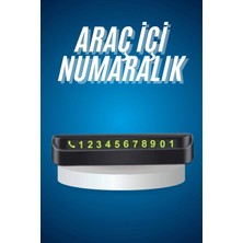 Renas Store Mey Ithalat® Araç Içi Numaratör Numaralık Oto Cam Kartı Fosforlu Numaratör