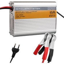 Renas Store Powermaster MA-1210A 12 Volt - 10 Amper Akıllı Hızlı Akü Şarj Cihazı Analog Amper Göstergeli