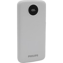 Renas Store Philips DLP7712CB 10.000MAH Pd Hızlı Şarj Dijital Ekranlı Beyaz Powerbank