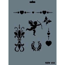 Renas Store Mey Ithalat® Rich New Seri N-192 Stencil 35X25 cm