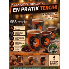 4 Oz Karton Bardak 100 Adet Sbstrend (Espresso-Türk Kahvesi )