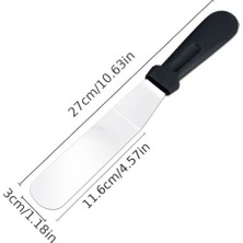 Renas Store Mey Ithalat® Paslanmaz Çelik L Tipi Pastacı Spatulası