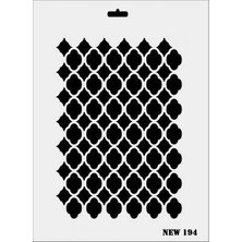 Renas Store Mey Ithalat® Rich New Seri N-194 Stencil 35X25 cm
