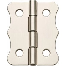 Renas Store Nikel 100 Adet Papatya Menteşe Düz 40X30 mm - Dekoratif Çerçeve Fener Sandık Kutu Menteşesi
