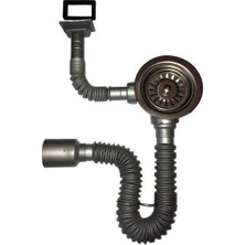 Renas Store Mey Ithalat® Çöpmak Kapalı Taşmalı Körüklü Evye Sifonu 50 mm