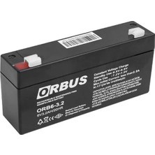 Renas Store Orbus 6 Volt 3.2 Amper Akü Orb6-3.2 (125X33X60 Mm)