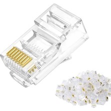 Renas Store Powermaster RJ45 Cat5 -Cat6 Uç 8P8C Soket  100 Adet