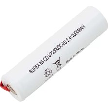 Renas Store Supex Üst Üste Dik 2'li 2.4V 2000MAH Süpürge Pili