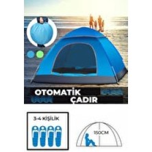 Renas Store Mey Ithalat® Otomatik Havada Açılan Su Geçirmez Çadır 4 Kişilik