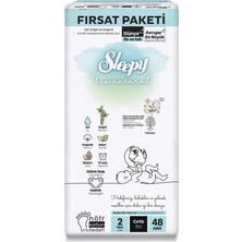Renas Store Mey Ithalat®   Bio Natural Bebek Bezi Fırsat Paketi 2 Beden 3-6 kg 48 Adet
