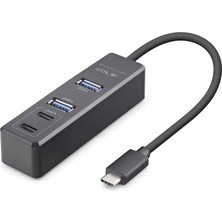 Renas Store Type-C 3.2 Gen2 Hub 4 Port 10 Gbps Siyah TU1009