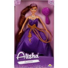 Renas Store Mey Ithalat® 0835 -Rst-Sıs-Mnk Prenses Uzun Saçlı Aksesuarlı Bebek Set 29 cm 3renk