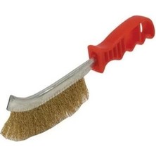 Renas Store Mey Ithalat® Eğri Saplı Tel Fırça Tek Sıra ( Plastik Saplı)