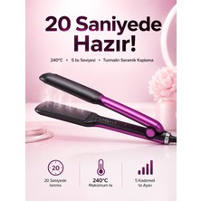Renas Store Mey Ithalat® Saç Düzleştirici Isı Ayarlı Seramik Kaplama Döner Kablo Yıpranma Karşıtı