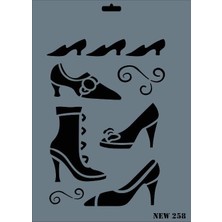 Renas Store Mey Ithalat® Rich New Seri N-258 Stencil 35X25 cm