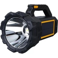 Renas Store Powermaster W5191 Solar Şarjlı El Feneri Uzun Mesafe Işıldak