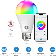 Şımart Akıllı Ampul Wifi Rgb 1100 Lümen Yüksek Parlaklık, Uygulama Kontrollü