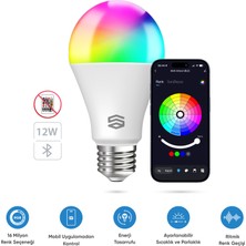 Şımart Akıllı Ampul Bluetooth 1100 Lümen Yüksek Parlaklık 16 Milyon Renk Seçeneği