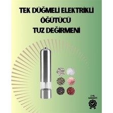 Renas Store Pilli Otomatik Baharat Değirmeni Gıda Sınıfı Çelik Sessiz Öğütücü Alet