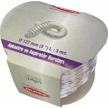 Renas Store Mey Ithalat® Aspilatör Borusu Telli 127 mm 3 Metre
