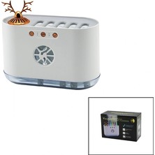 Renas Store Geyik Figürlü 700ML Sese Duyarlı USB Şarjlı - Renkli Ledli Işık Hava Nemlendirici Buhar Makine - Koku Giderici 4.5W (5047)