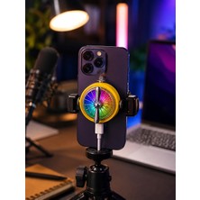 Renas Store Telefon Için Rgb LED Manyetik Soğutma Fanı