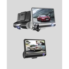 Renas Store Full Hd Araç Kamerası 3’lü 4.0” Ekranlı ve Hdr Gece Görüşlü