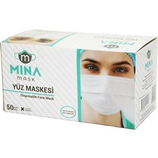Renas Store 50PCS Beyaz Cerrahi Yüz Maskesi (5047)