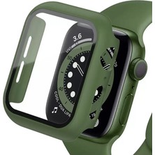 Renas Store Newface Apple Watch 40MM Camlı Kasa Ekran Koruyucu - Koyu Yeşil
