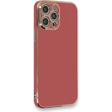 Renas Store Newface Apple iPhone 12 Pro Kılıf Volet Silikon - Kırmızı