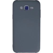 Renas Store Newface Samsung Galaxy J7 Kılıf Nano Içi Kadife Silikon - Gri