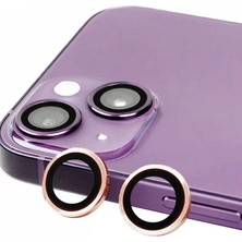 Renas Store Newface Apple iPhone 15 Plus Raze Metal Kamera Lens - Pembe