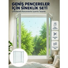 Renas Store Çift Kanatlı Pencere Sineklik Seti Kesilebilir Koruyucu File