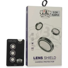 Renas Store Newface Samsung Galaxy S24 Bilvis Titan Kamera Lens - Derin Mor