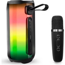 Renas Store Newface Pluse 5 Mikrofonlu Rgb Kablosuz Hoparlör - Siyah