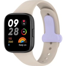Renas Store Newface Xiaomi Redmi Watch 3 Origin Silikon Kordon - Bej