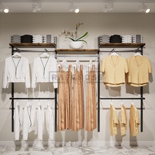 Mağaza Raf Sistemi – Butik Raf Sistemi – Giyinme Odası Askılık Sistemi 275 × 200 cm