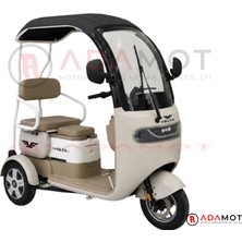 Volta Vm2 Üç Tekerlekli Elektrikli Motosiklet 1000W 60V20AH Lfp Akü 42 Km Menzil 25 Km/h Elektrikli Üç Teker Motosiklet