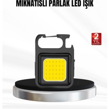 Renas Store Şarjlı Cob LED Anahtarlık Fener – 4 Modlu, Manyetik ve Katlanabilir Standlı