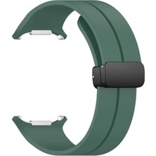 Renas Store Newface Watch 7 Ultra KR418 Tender Silikon Kordon - Koyu Yeşil