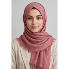 Güzel Kaman Başörtüsü Gül Kurusu Dört Mevsim 1 Adet Kalite Kullanışlı Güzel Şık ( Ebadı : 100 cm x 100 cm )