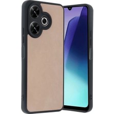 Renas Store Newface Xiaomi Redmi 13 4g Kılıf Aras Deri Kapak - Pudra