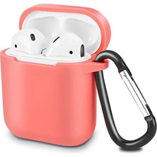 Renas Store Newface Apple Airpods 2 (2.nesil) Sert Silikon Kılıf - Fuşya