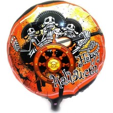 Renas Store Kuru Kafalı Korsanlar Halloween Şekilli Folyo Balon 45 cm (5047)