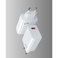 Renas Store 67W Süper Hızlı Şarj Adaptörü ve Kablo Seti – Güvenli, Kompakt ve Ergonomik Tasarım