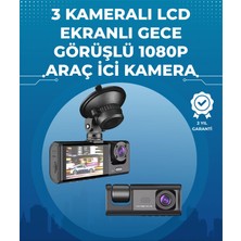 Renas Store Gece Görüşlü 3'lü Araç Kamerası – Geri Görüş Destekli, 170° Geniş Açı