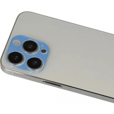 Renas Store Newface Apple iPhone 13 Pro Max Rainbow Kamera Lens Koruma Cam - Mavi