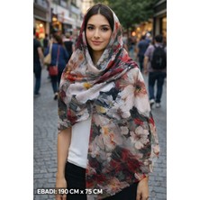 Sal Çiçek Desenli Kırmızı Sarı Pudra 1 Adet Kaliteli Dayanıklı Güzel Şık ( Ebadı : 190 cm x 75 cm )