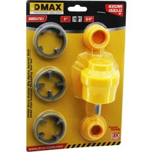 Renas Store 6pcs Plastik Su Borusu Dış Diş Açma Matkap Ucu 1 - 1/2 - 3/4 (5047)